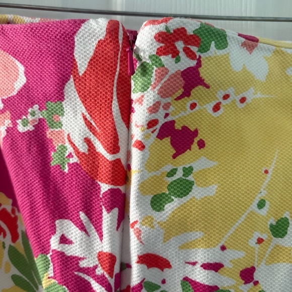 Talbots Pink, Red, Green and Yellow Knee-Length Pencil Skirt - Picture 5 of 8